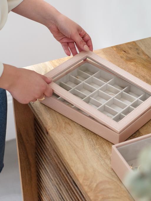 Blush Pink Classic Glass Display Lid