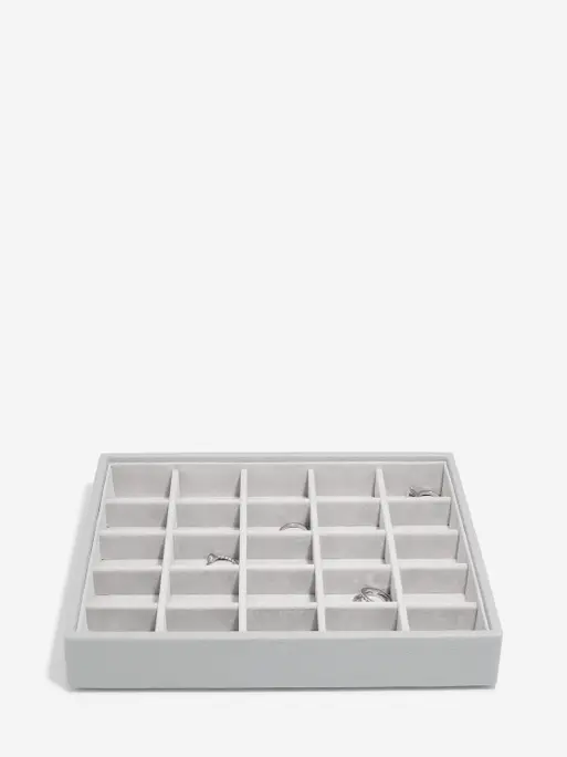Pebble Grey Classic Jewellery Box Set of 5
