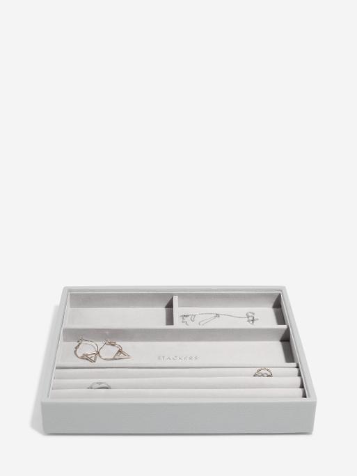 Pebble Grey Classic Jewellery Box Set of 5