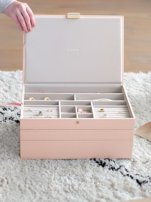 Blush & Champagne Gold Supersize Jewellery Box
