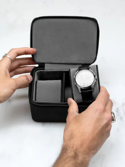 Stackers watch box on sale black