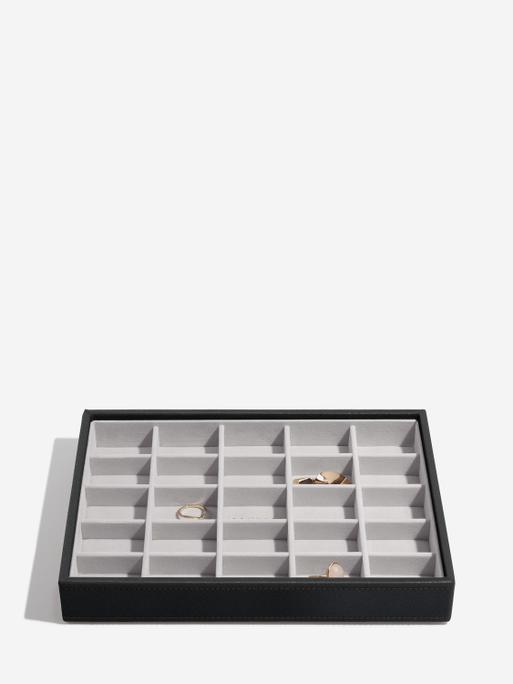 Black Classic Jewellery Box Set of 3