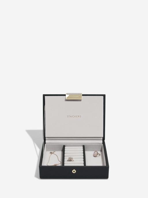 Black Mini Jewellery Box Set of 2
