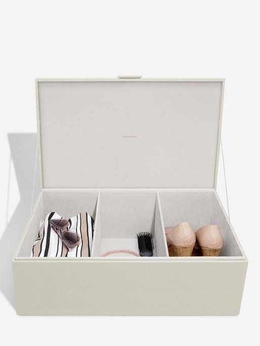 STACKERS SET OF 2 STORAGE BOXES OATMEAL