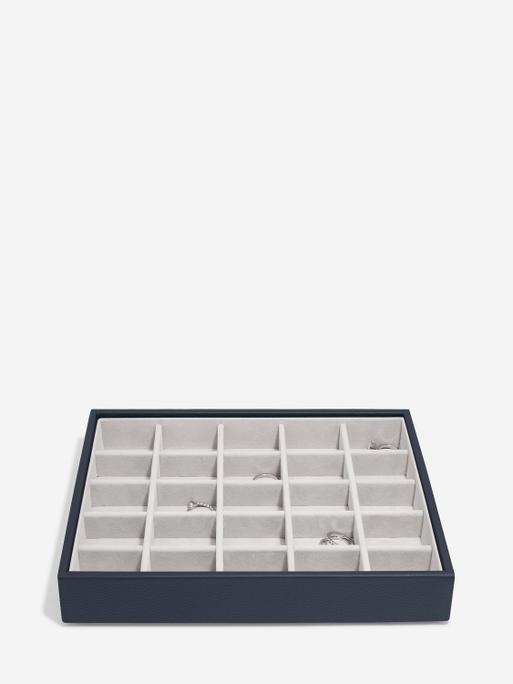 Navy Pebble Classic Jewellery Box Set of 4