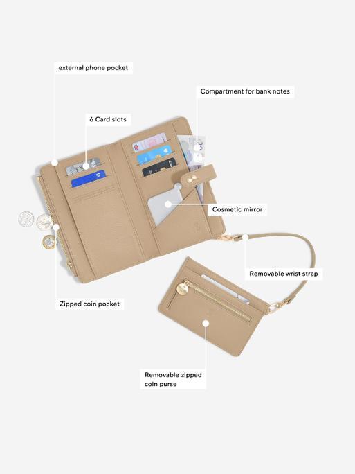 Camel Large Purse