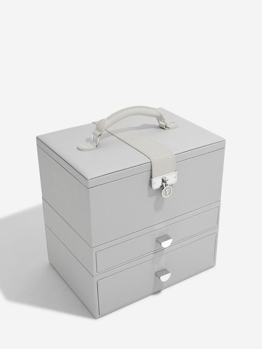 Pebble Grey Luxury Classic Jewellery Box