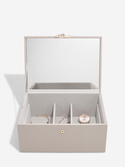 Taupe Luxury Classic Jewellery Box