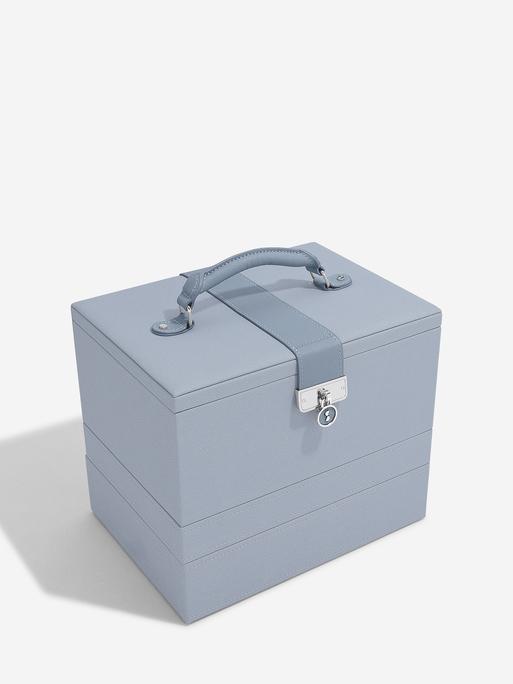 Dusky Blue Luxury Classic Jewellery Box
