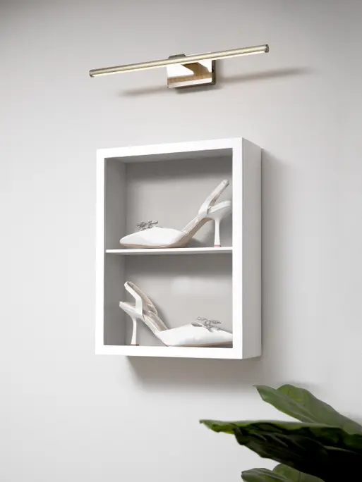 White Shoe Glass Display Frame