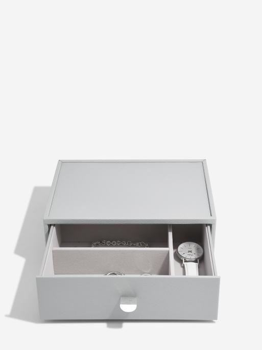 Pebble Grey Classic Jewellery Box (with drawers)