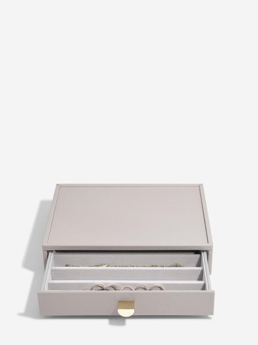 Szkatułka na biżuterię Stackers classic taupe z 4 szufladami