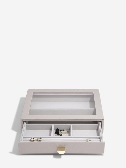 Taupe Classic Jewellery Display Box Set of 2