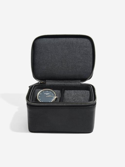 Black Large Zipped Watch Box