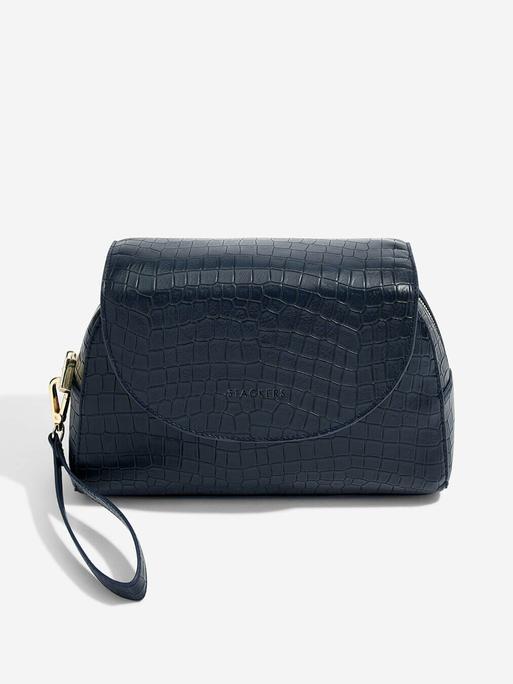 STACKERS MOCK CROC WRAP AROUND MAKE UP BAG