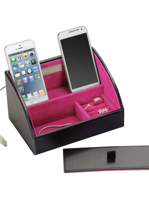 STACKER MINI CHARGING VALET BLACK / PINK