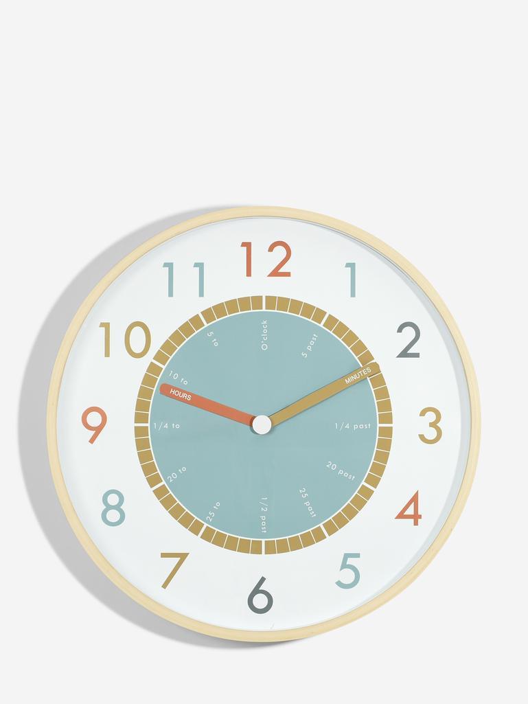 Tell The Time Wooden Wall Clock