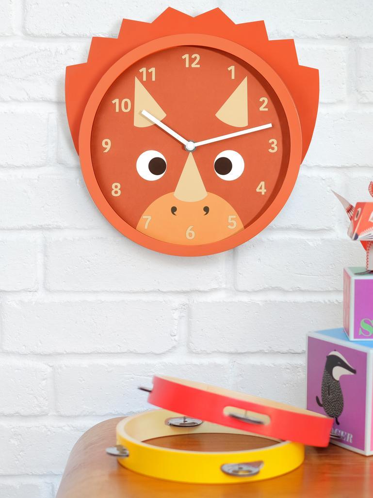 Troy Triceratops Wall Clock