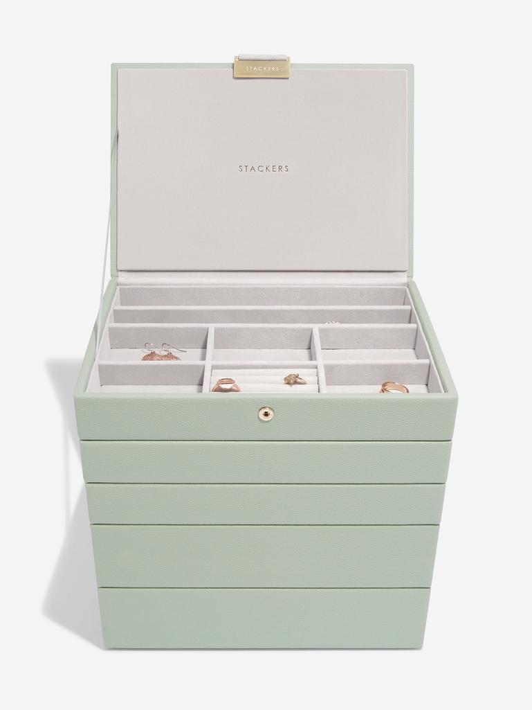 Sage Green Classic Jewellery Box Set of 5