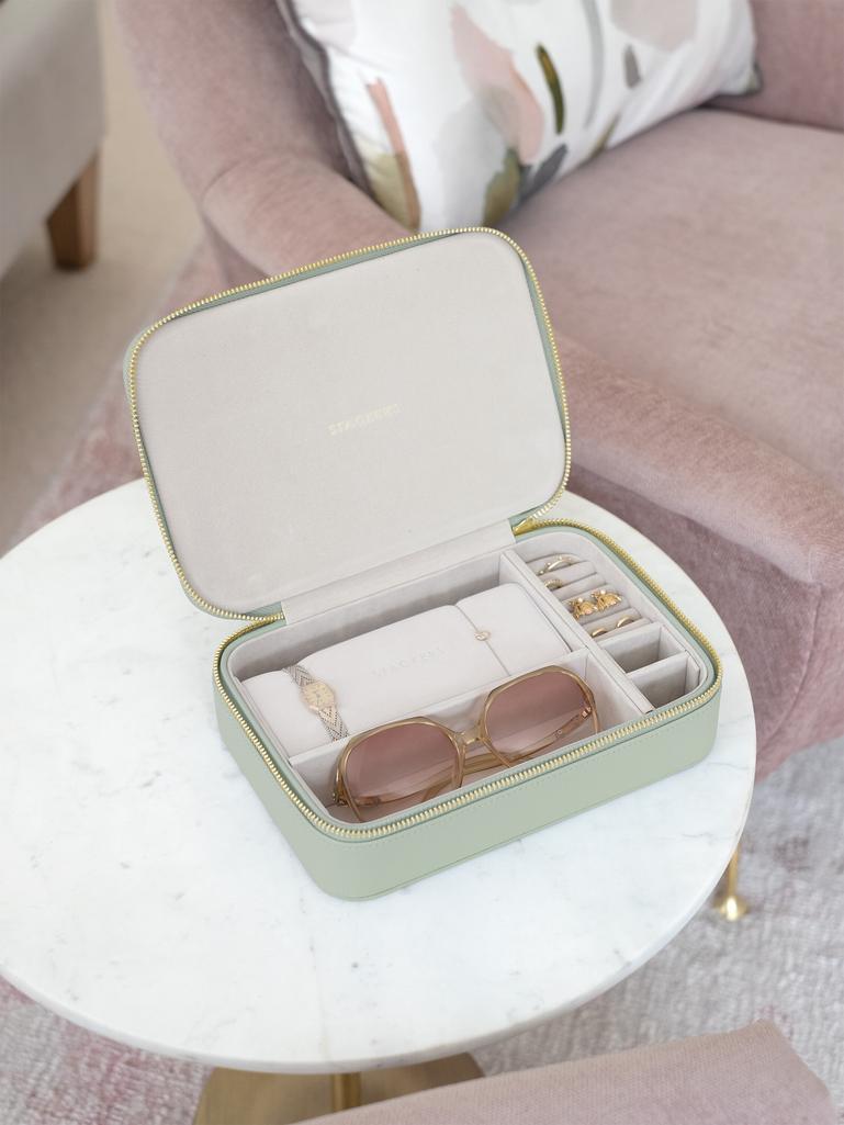 Sage Green Jewellery & Accessories Box