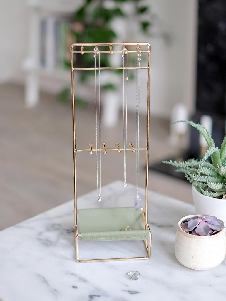 Sage Green Scoop Jewellery Stand