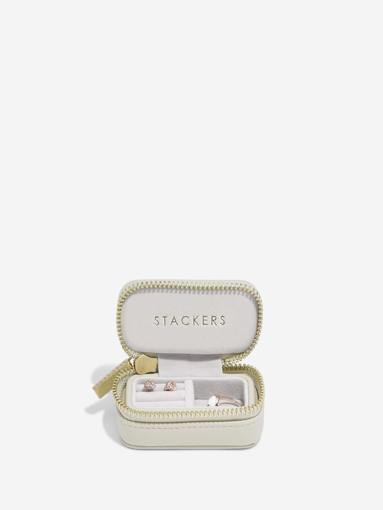 Oatmeal Large Zipped Jewellery Box