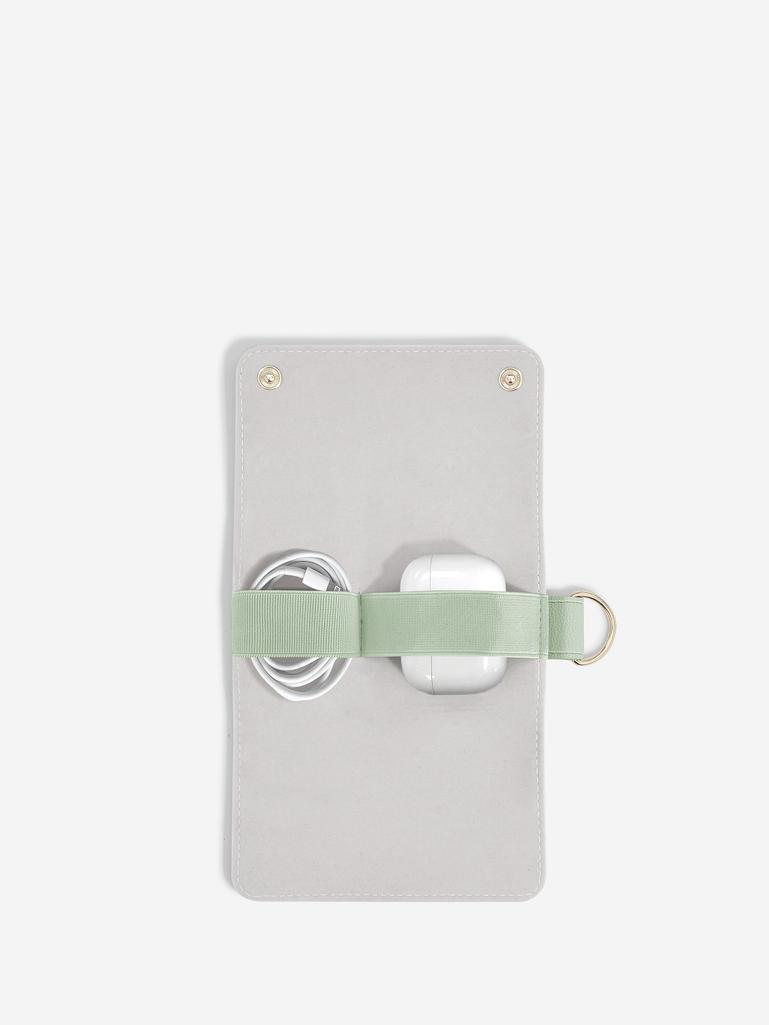 Etui na ładowarki i słuchawki Stackers Compact zieleń szałwiowa