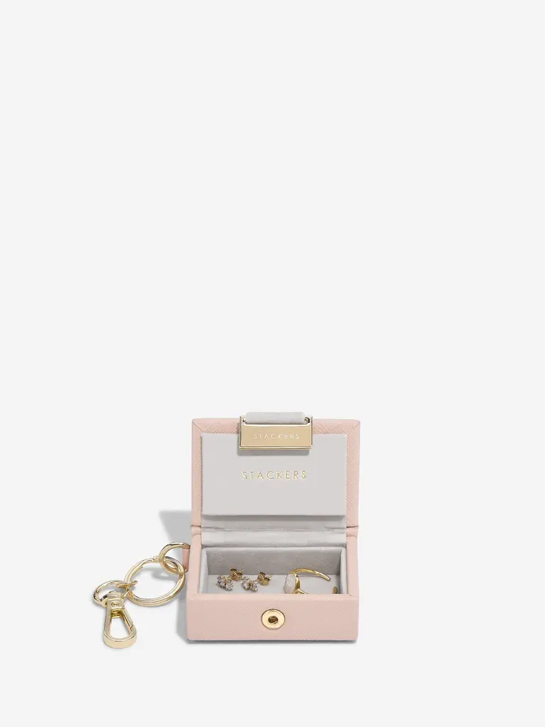 Blush Pink Nano Jewellery Box Keyring Bauble