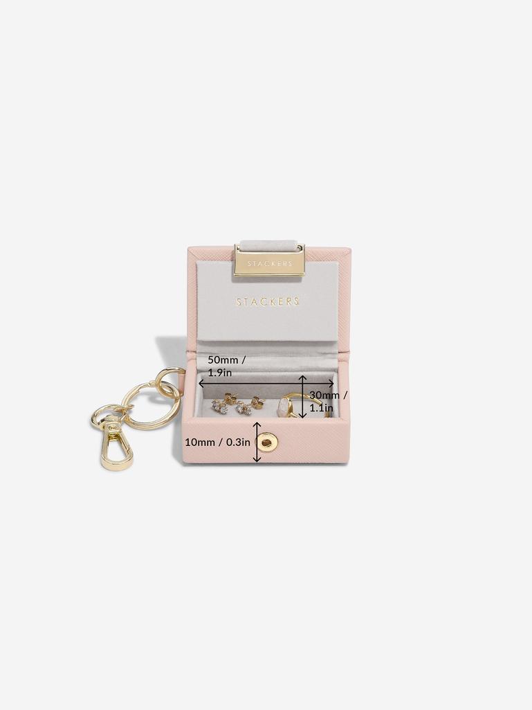Blush Pink Nano Jewellery Box Keyring Bauble