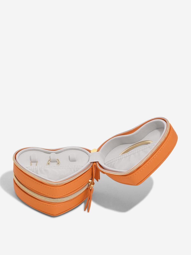 Abbott Lyon X Stackers Peach Zipped Heart Jewellery Box