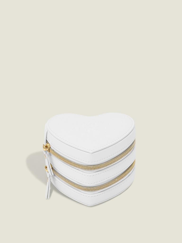 Abbott Lyon X Stackers White Zipped Heart Jewellery Box