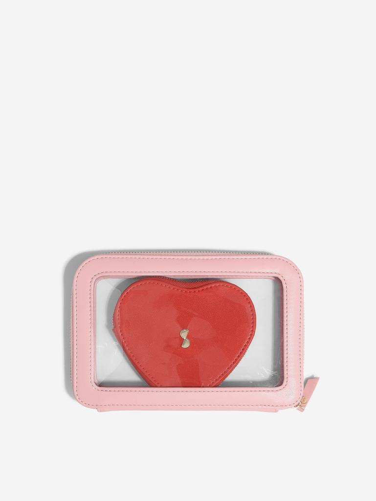 Red Travel Pouch Set of 2