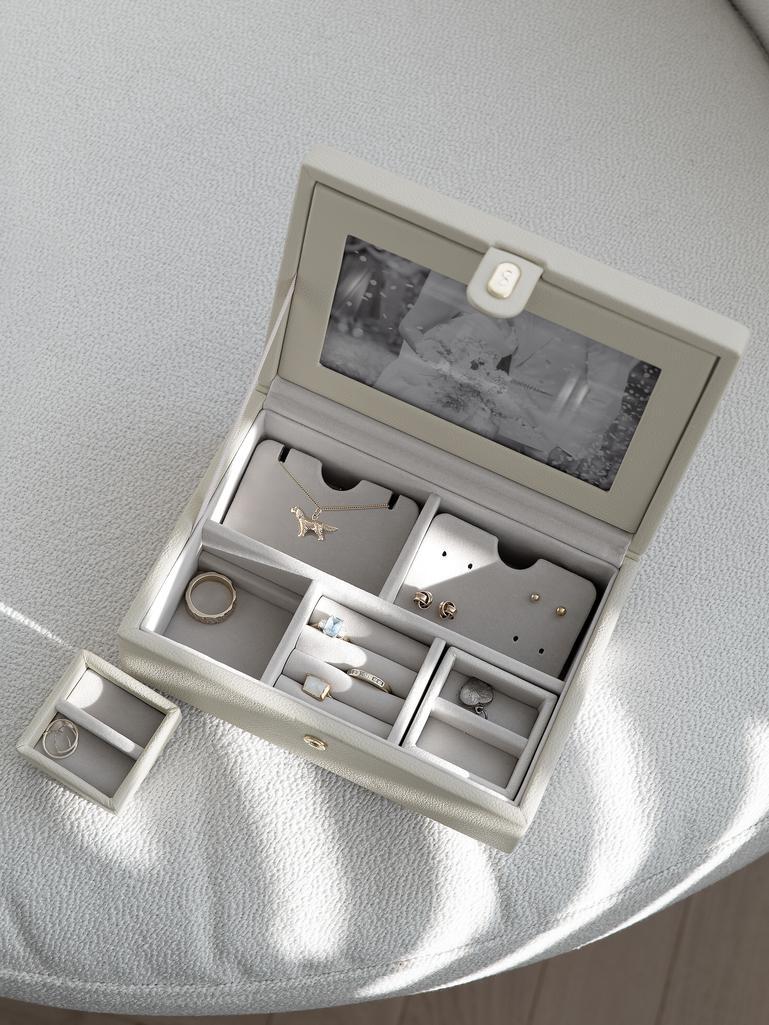 Oatmeal Luxury Photo Jewellery Box