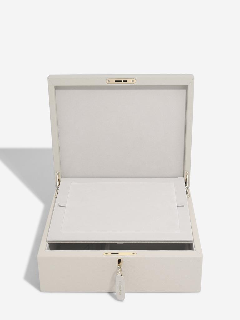 Oatmeal Medium Luxury Photo Jewellery Box