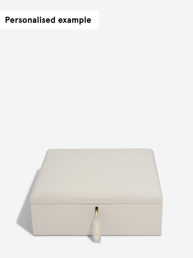 Oatmeal Medium Luxury Photo Jewellery Box