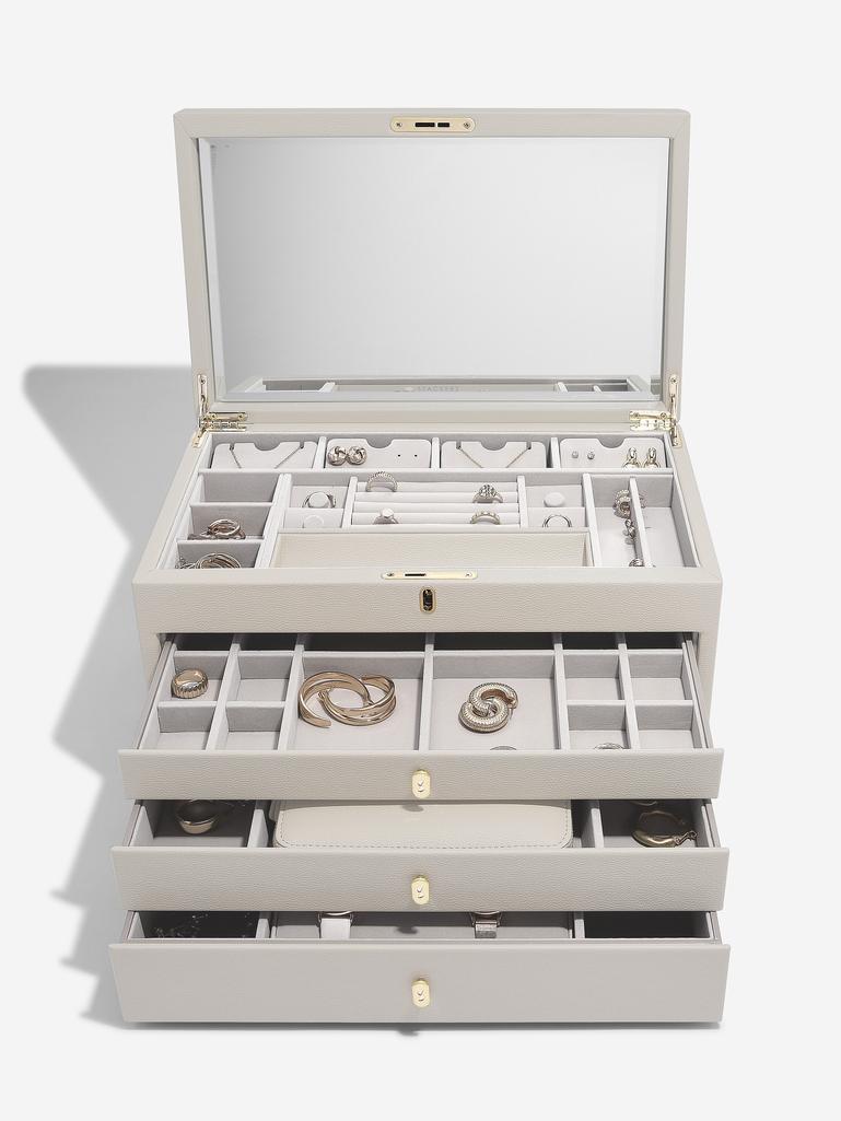 Oatmeal Large Luxury Jewellery Box