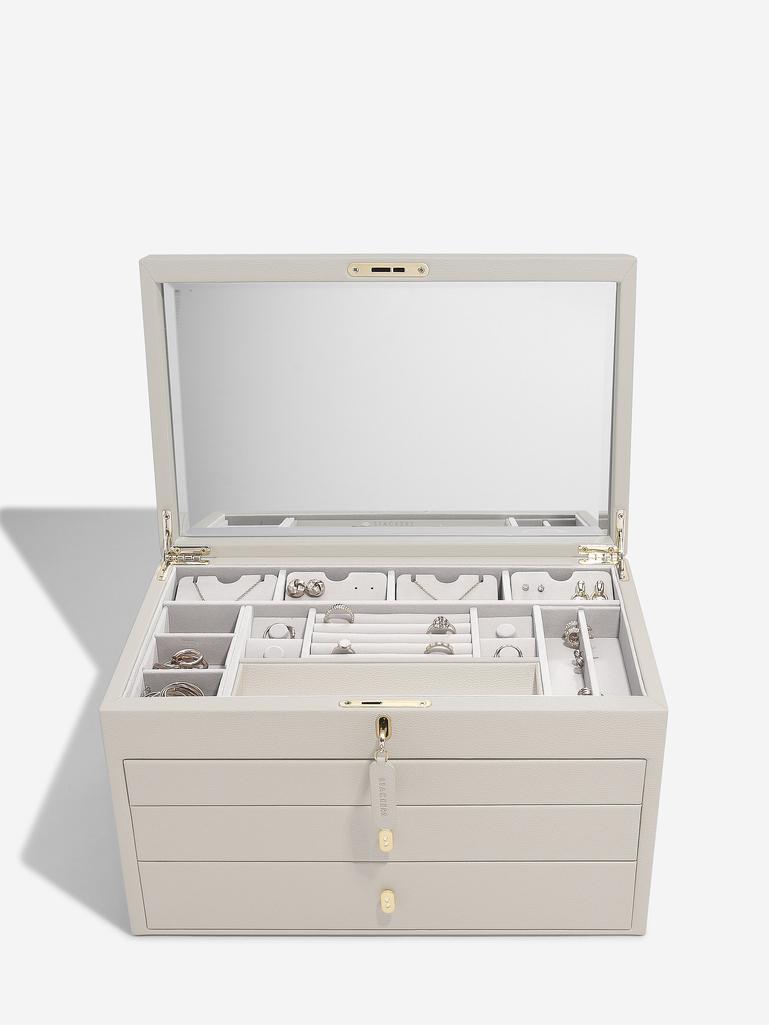 Oatmeal Large Luxury Jewellery Box