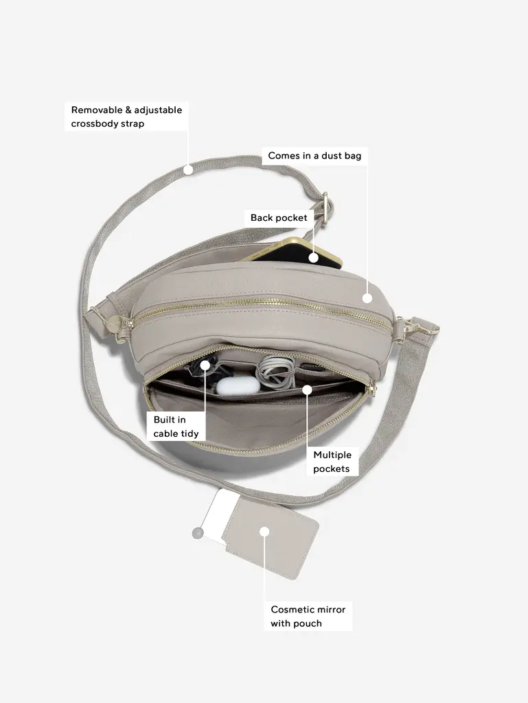 Taupe Crossbody Bag