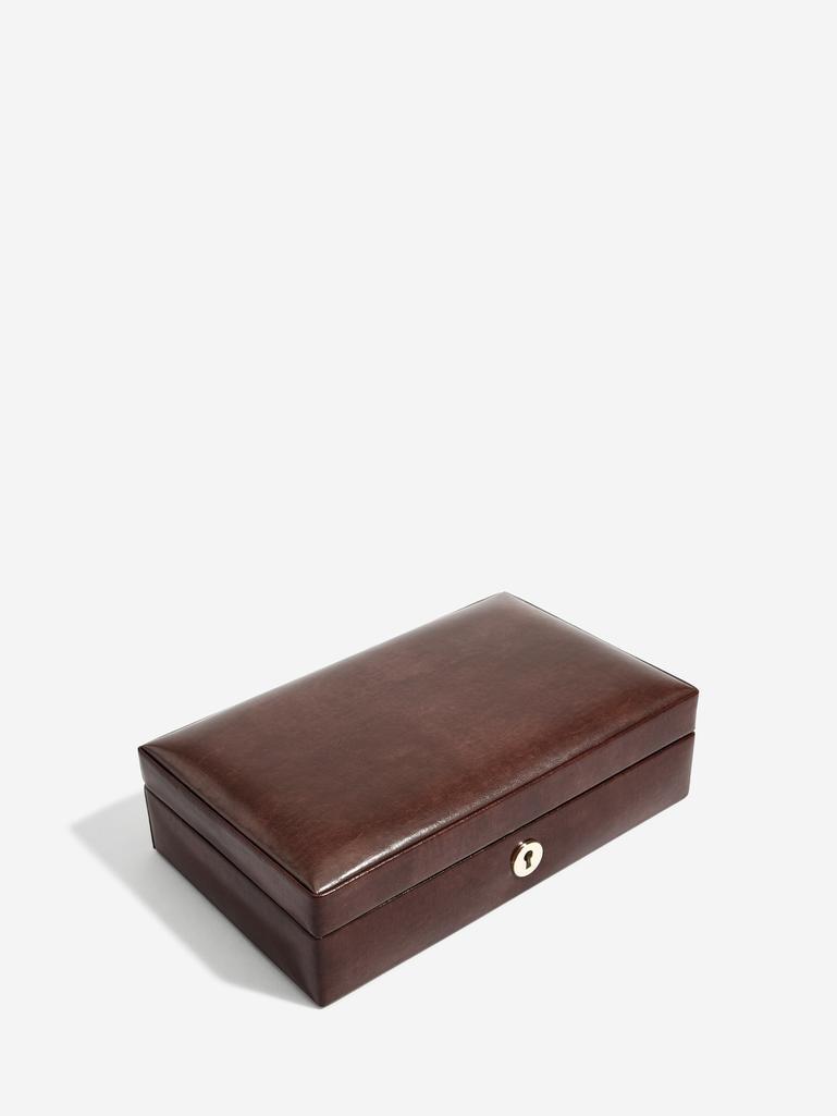 Windsor Chestnut Brown Cufflink Box