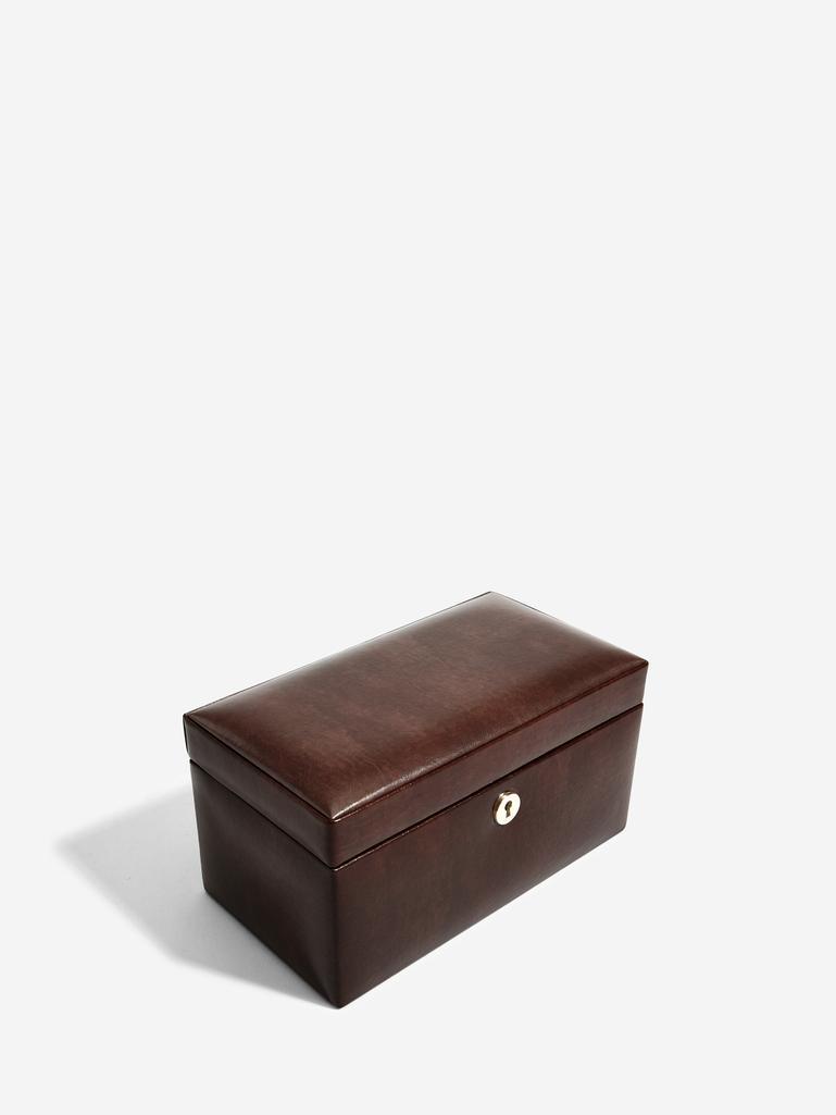 Windsor Chestnut Brown 3 Piece Watch Box