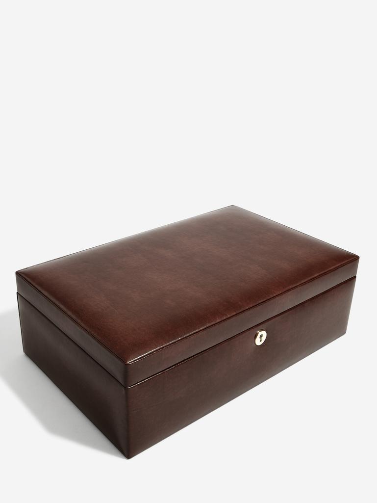 Windsor Chestnut Brown 10 Piece Watch Box