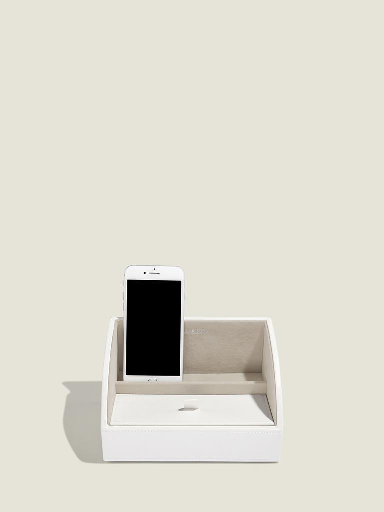 White Mini Phone Valet