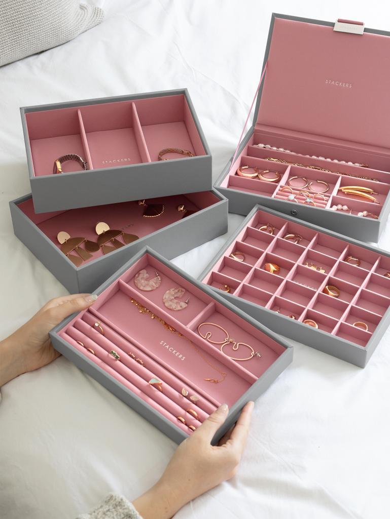 Grey & Rose Classic Jewellery Box Set of 5