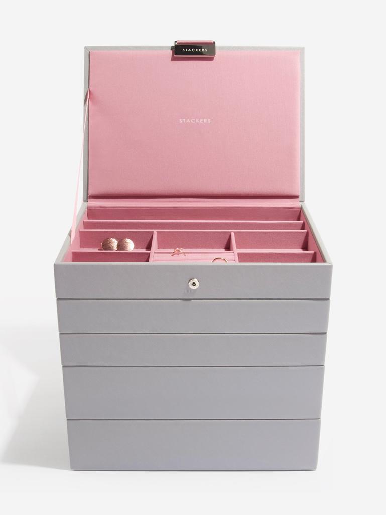 Grey & Rose Classic Jewellery Box Set of 5