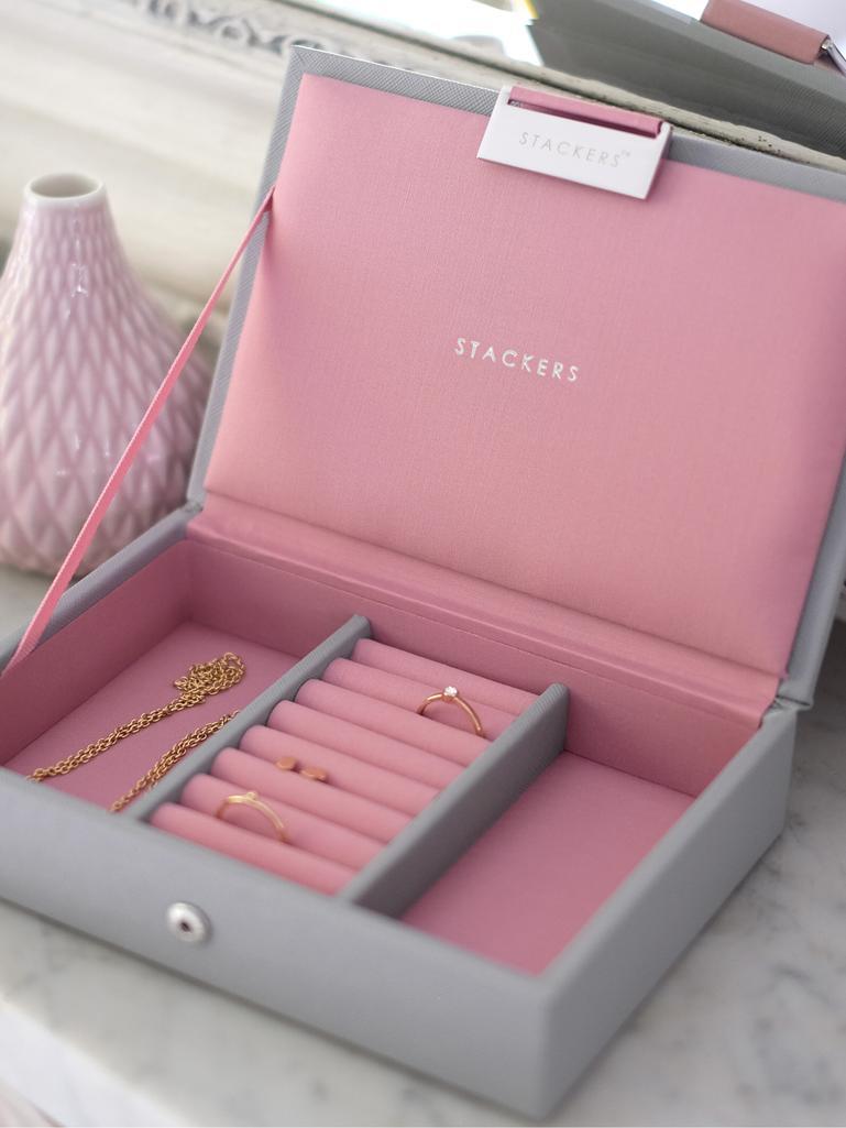 Grey & Rose Mini Jewellery Box Lid