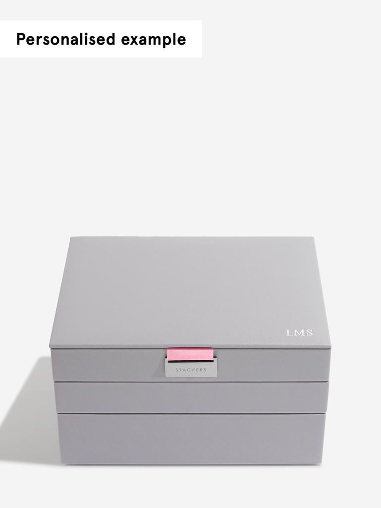 Grey & Rose Classic Jewellery Box Set of 3