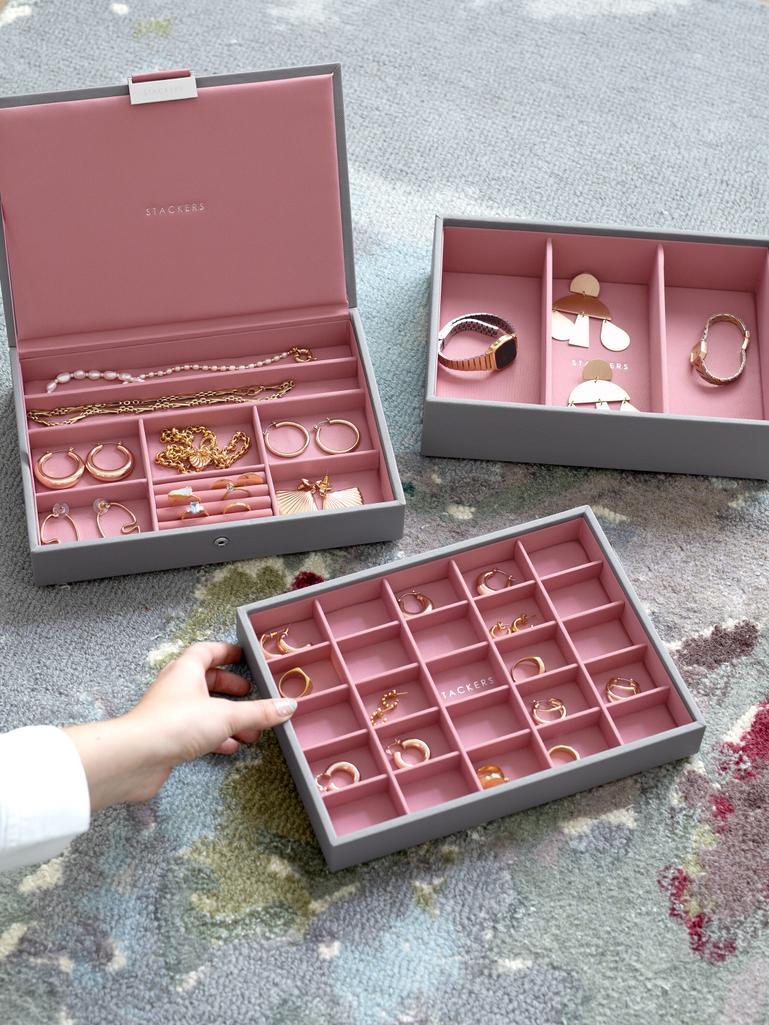Grey & Rose Classic Jewellery Box Set of 3