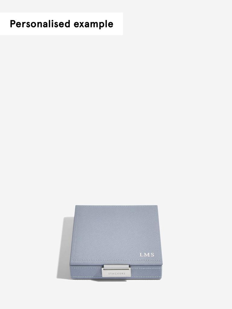 Dusky Blue Charm Jewellery Box Lid