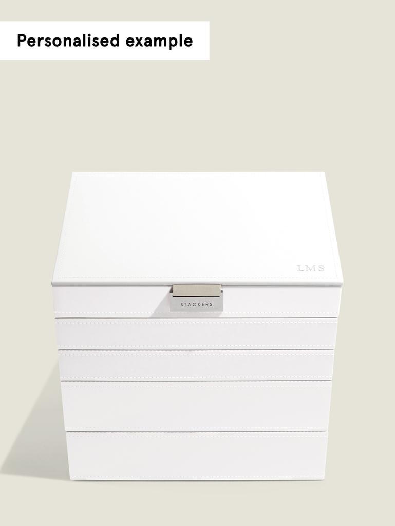 White Classic Jewellery Box Set of 5