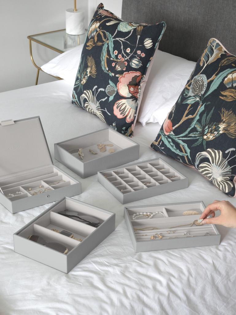 Pebble Grey Classic Jewellery Box Set of 5